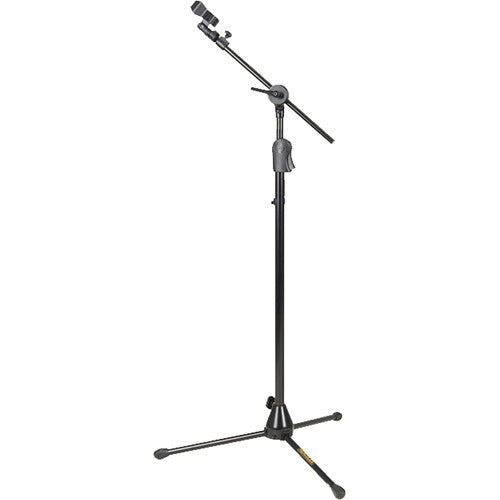 Hercules MS523BPRO Clutch Tripod Microphone Stand with Telescoping Hideaway 2-in-1 Boom