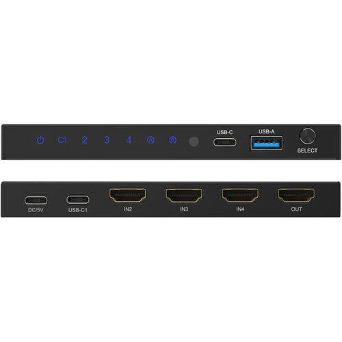 DVDO SWITCHER-41-USBC-HDMI 8K Switcher with 1 USB-C and 3 HDMI Inputs - 4x1