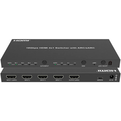 DVDO Switcher-41-ARC 4K 4x1 HDMI Switcher with ARC