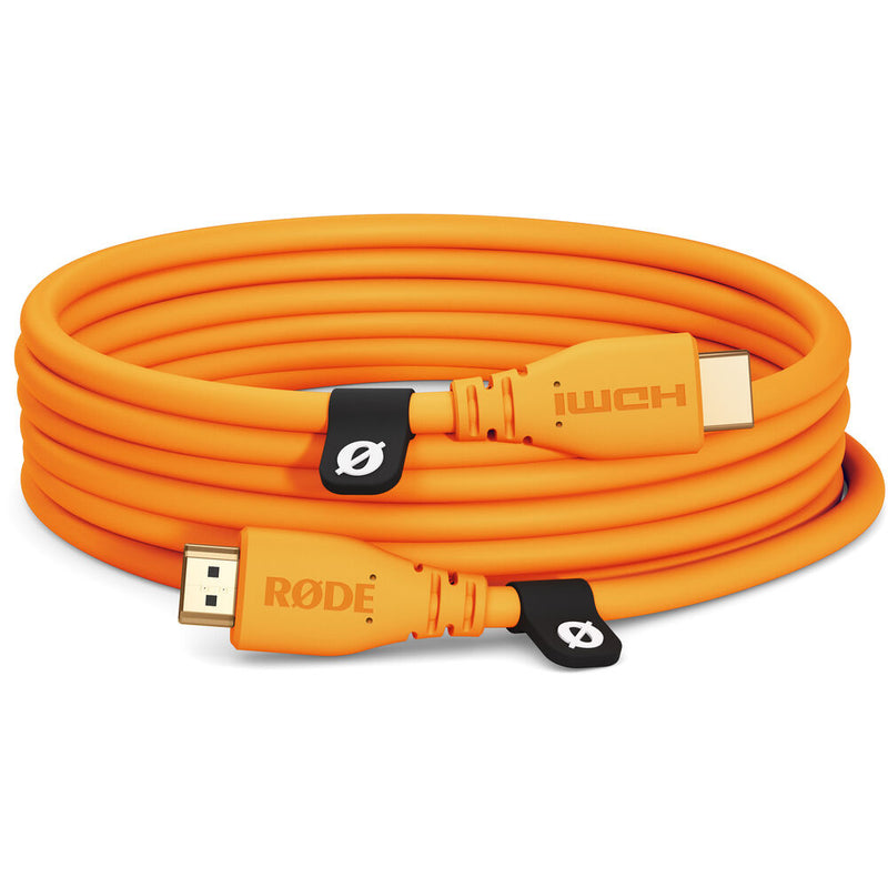 Rode HDMICABLE3M-O HDMI 2.0 Cable (Orange) - 3m