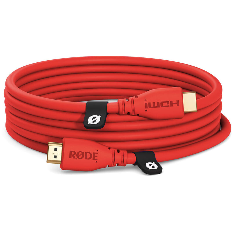 Rode HDMICABLE3M-R HDMI 2.0 Cable (Red) - 3m