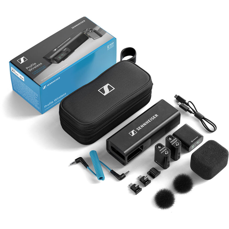 Sennheiser PROFILE 2-Person Clip-On Wireless Audio System/Recorder for Camera & Smartphone (2.4 GHz)