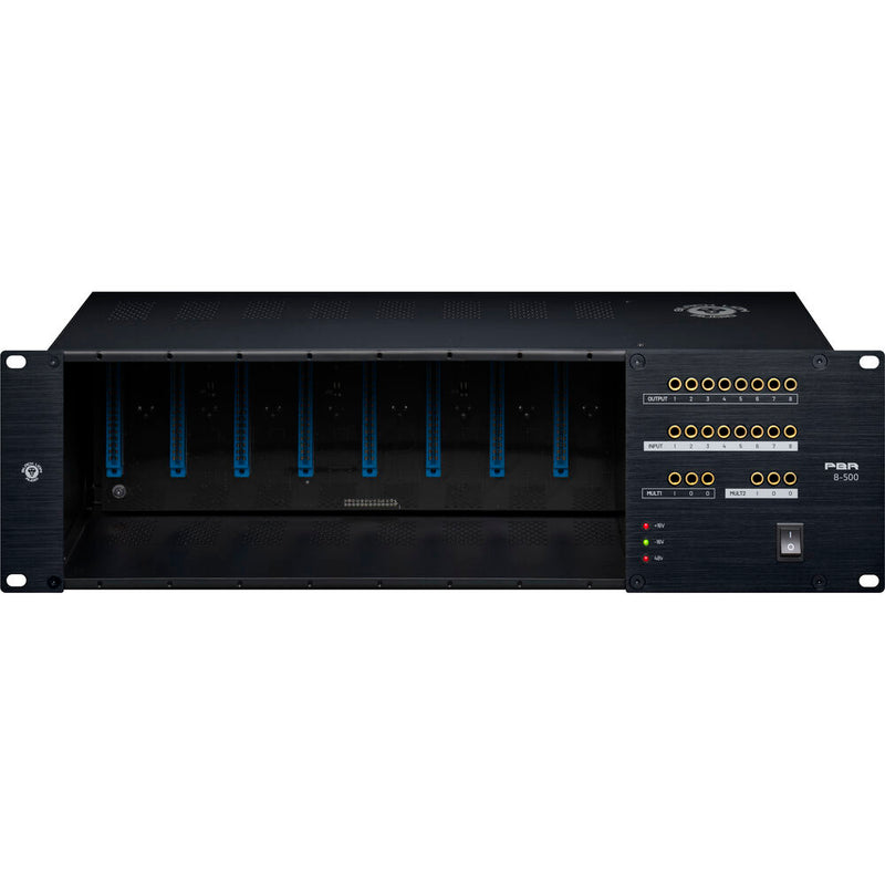 Black Lion PBR8-500 8-Slot 500-Series Rack / PSU with Built-In TT Patchbay