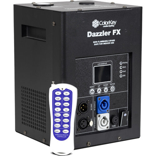 ColorKey CKU-7710 Dazzler FX Mk2 Cold Spark Machine (Black)