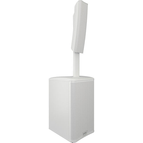 QSC KC12-WH Active 3-Way Column Loudspeaker System with Bluetooth (White) - 12"