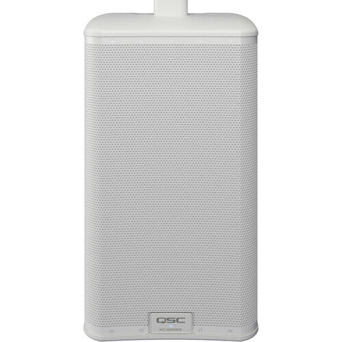 QSC KC12-WH Active 3-Way Column Loudspeaker System with Bluetooth (White) - 12"