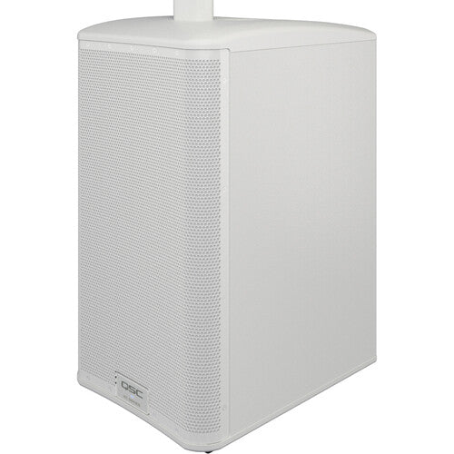 QSC KC12-WH Active 3-Way Column Loudspeaker System with Bluetooth (White) - 12"