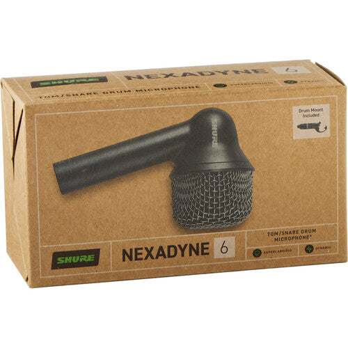 Shure NEXADYNE 6 Dynamic Supercardioid Tom/Snare Microphone