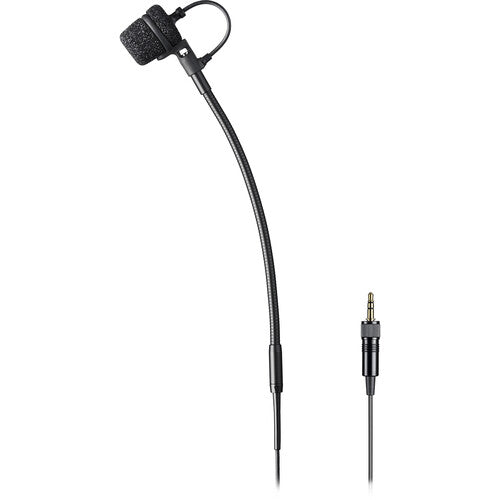 Audio-Technica ATM355VFCLM3 Clip-On Cardioid Condenser Instrument Microphone for Wireless Sennheiser 3.5mm Connector