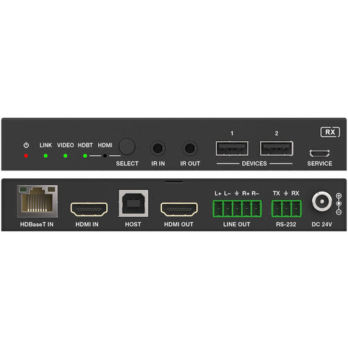 DVDO USBC-HDMI-PS-42-XTEND 4K Seamless Presentation Switcher/Extender with Dante Audio - 4x2