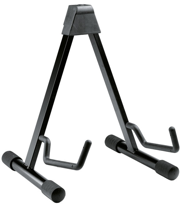 K&M 17541 Folding Acoustic Guitar Stand w/Adjustable Width (Black)