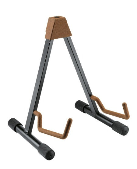 K&M 17541 Folding Acoustic Guitar Stand w/Adjustable Width (Cork)