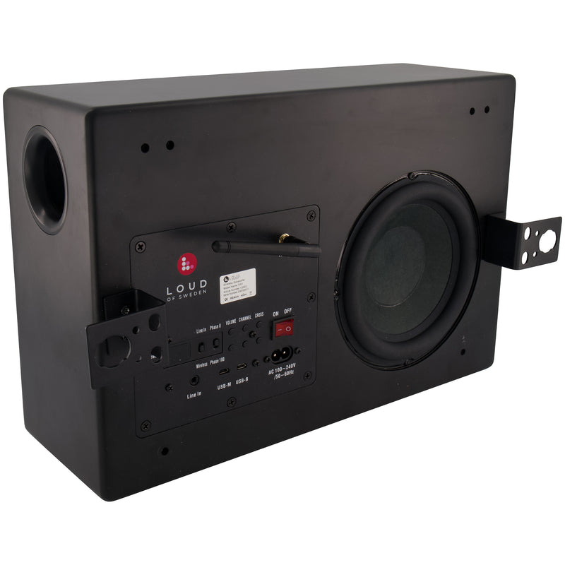 Loud of Sweden TW1 BLACK Premium Wireless Installation Subwoofer (Black)