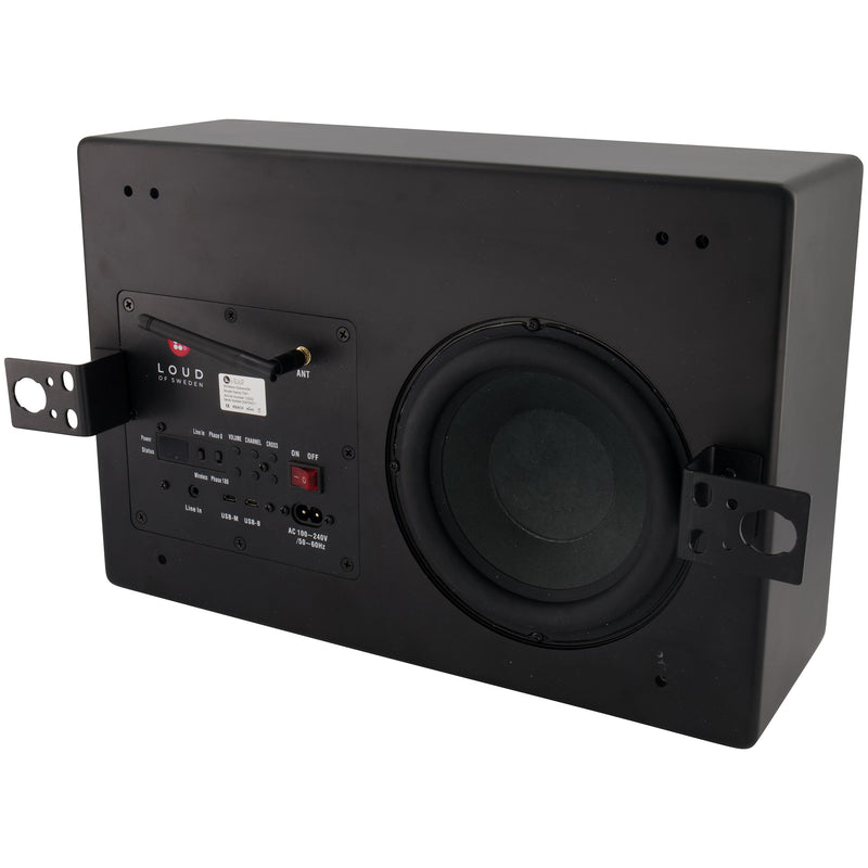 Loud of Sweden TW1 BLACK Premium Wireless Installation Subwoofer (Black)