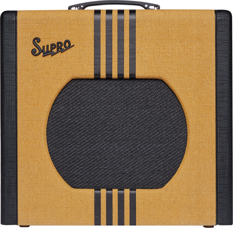 Supro 1822RTB Delta King 12 1x12" 15W Tube Combo Amp - Tweed and Black