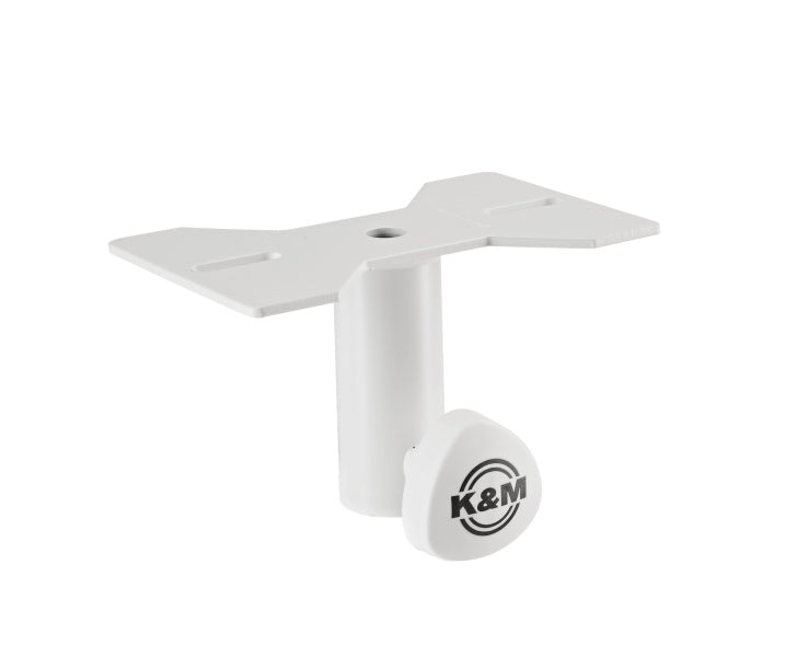 K&M 195/8 Adaptateur de montage en haut-parleur (blanc)