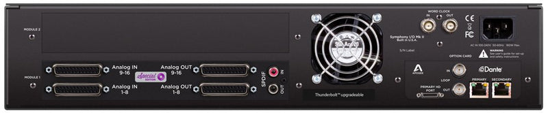 Apogee SYMPHONY I/O MKII DANTE 16x16 SE Pro Tools HD+/Dante Interface With 16×16 Line