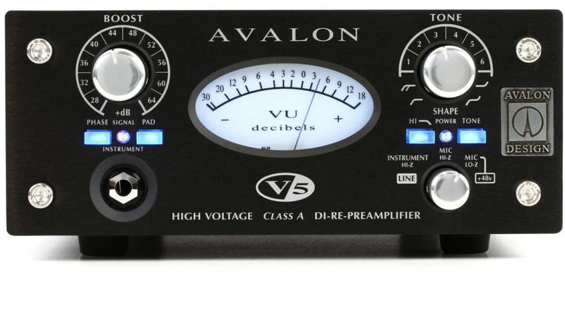 Préamplificateur de microphone Avalon V5 (noir)