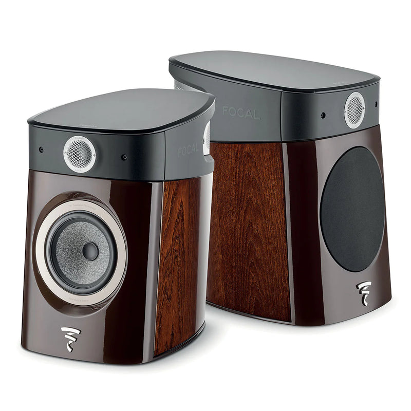 Focal FOAEBSSN010Z200 2-Way Bass Reflex Bookshelf Speakers (Macassar)