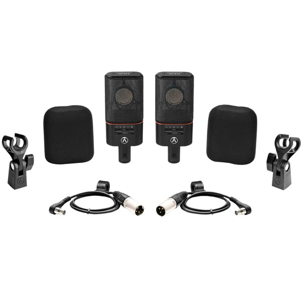 Austrian Audio OC818 BLACK DUAL SET GO Multi-pattern Large-diaphragm Condenser Microphone Pair Set (Black)