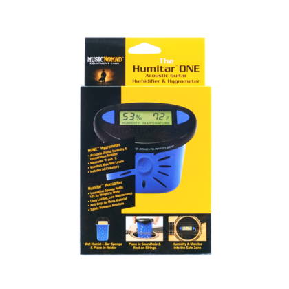 MusicNomad HUMITAR-ONE Humidificateur et hygromètre pour guitare acoustique