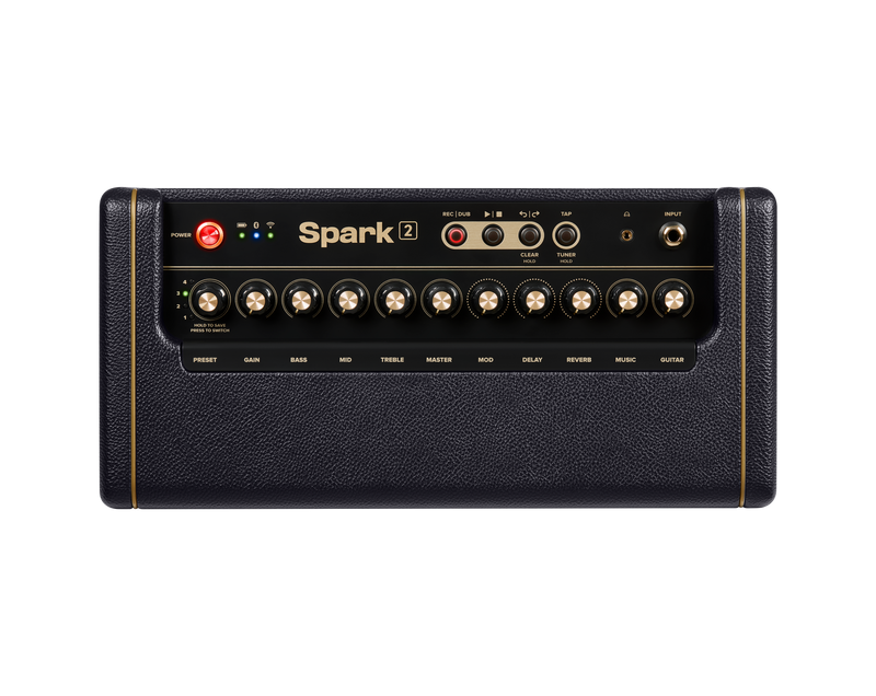 Positive Grid SPARK 2 50-Watt Smart Guitar Practice Amp & Bluetooth Speaker (Black)