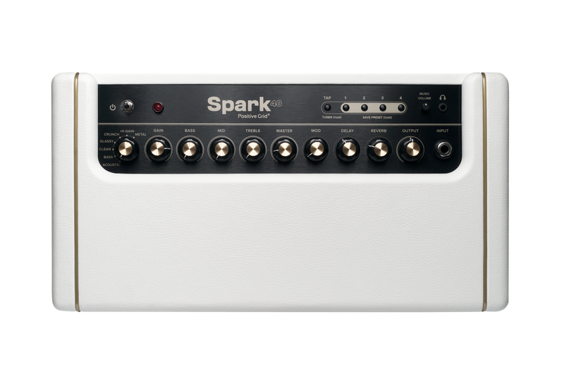 Positive Grid SPARK-PRL 40W Guitar, Bass & Acoustic Amplifier Combo Amp (Pearl)