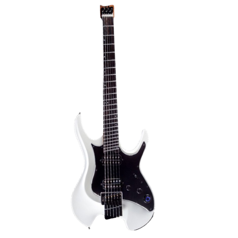 GTRS Guitars W800 Series Headless Electric Guitar (White)
