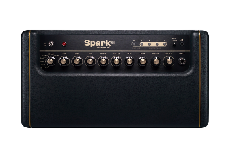 Positive Grid SPARK-BK 40W Guitar, Bass & Acoustic Amplifier Combo Amp (Black)