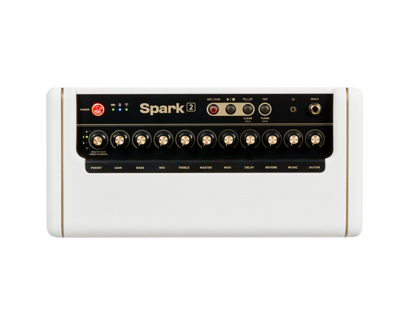 Grid Spark Positive 2 50 watts Smart Guitar Practice Amp & Bluetooth Speaker (Pearl)