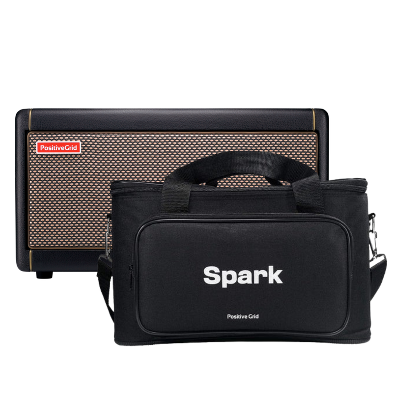 Positive Grid SPARK 40W Guitar, Bass & Acoustic Amplifier Combo Amp (Black) + FREE Carry Bag SPARK-BAG (BUNDLE)