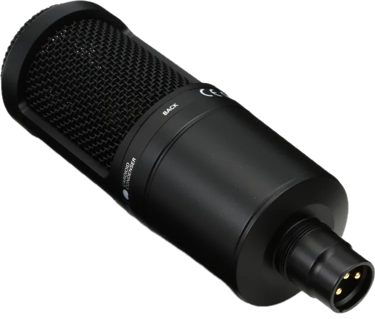 Audio-Technica AT2020 Microphone du studio de condenseur cardioïde (utilisé)