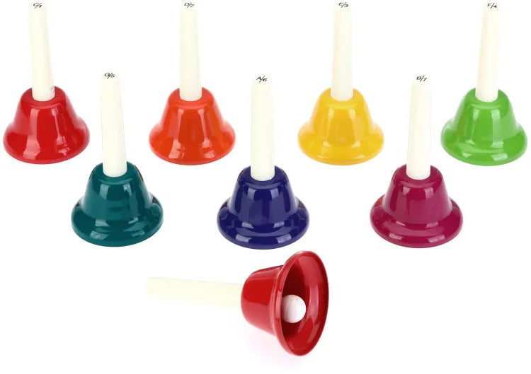 Rhythm Band CNHB-D Chroma-Notes 8-note Diatonic Handbell Set - C Major