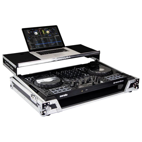 Odyssey FZGSFLX10WM Flight Case DJ avec plate-forme pour ordinateur portable et roues pour Pioneer DDJ-FLX10