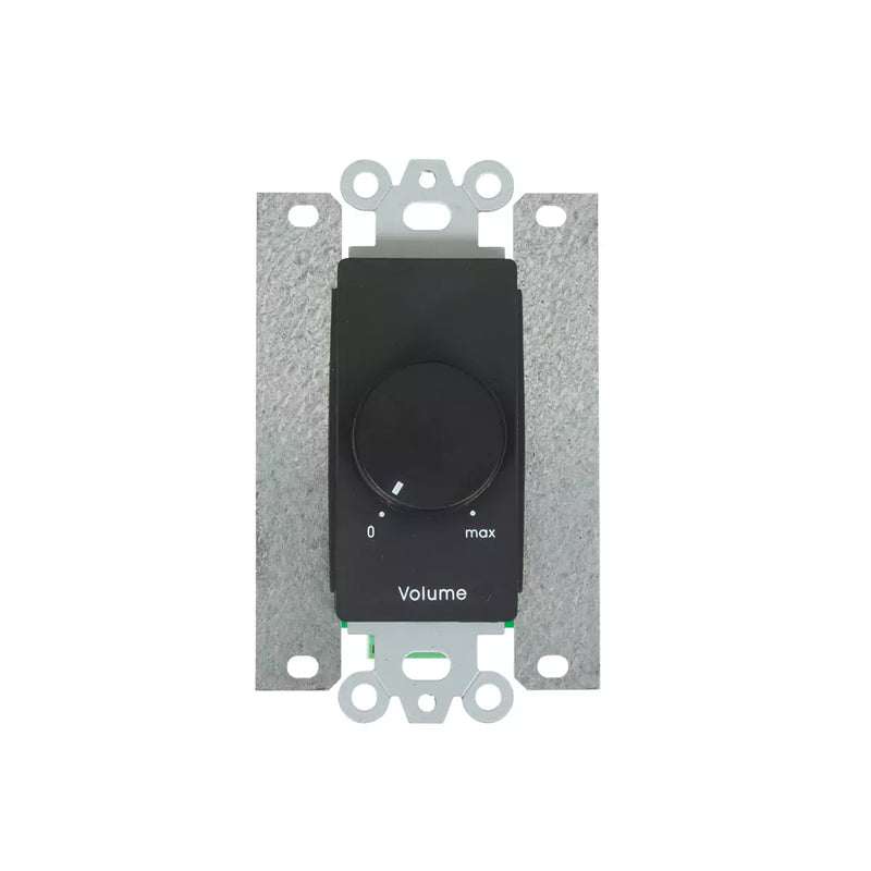 Lowell 200LVC-DSB Mono Volume Control Wall Plate (Stainless Steel, Black) - 200W