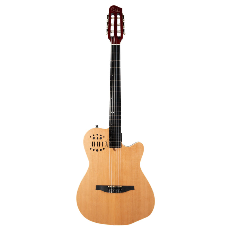 Godin Guitars ACS SLIM NYLON Guitare électrique/acoustique multi-voix à manche étroit (Natural SG)