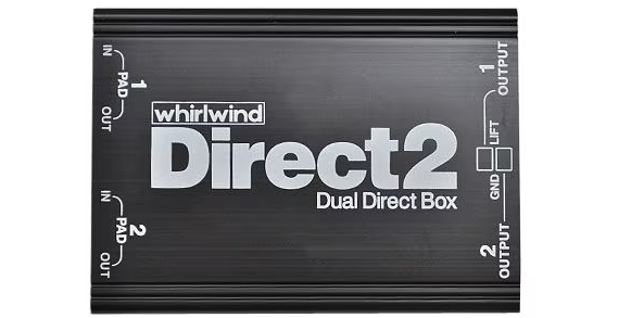 Boîte de direct passive à 2 canaux Whirlwind DIRECT2