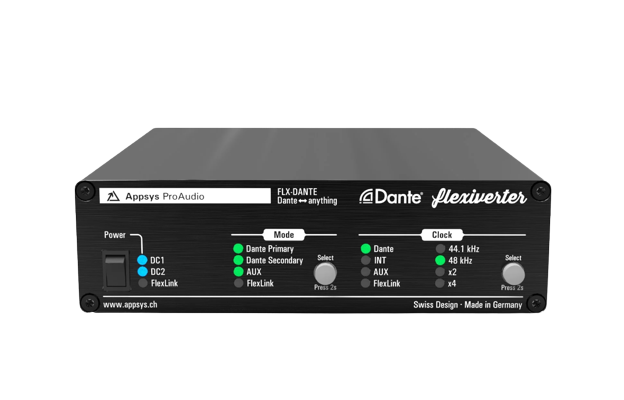 Appsys ProAudio FLX-DANTE Flexiverter 64 x 64 Channel Format Converter for Dante Audio Networking