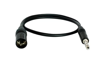 Digiflex CXMS-3-BLACK L-2T2S Adapter Cable XLRM to Stereo Phone Plug - 3 Foot