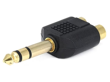 Digiflex HAA-SR101 Inline Audio Adapter 1/4 TRS M to 2x RCA F