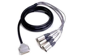 Digiflex DDA8-MX-10 MR202-8AT Cable Male DB25 to 8x XLRM - 10 Foot
