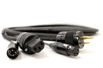 Digiflex DH-UIX-75 Powerline Hybrid Cable XLRM+IEC to XLRF+UGndM - 75 Foot