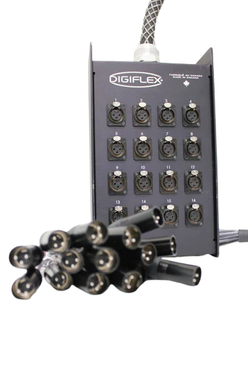 Digiflex DPR16-0-100 16/0 Channel Snake w/XLR Connectors - 100 Foot
