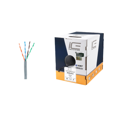 Ice Cable CAT5E/GRY Câble Cat5e – Boîte de 300 m (gris)