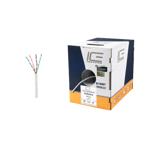 Ice Cable Câble CAT5E/WHT Cat5e – Boîte de 300 m (Blanc)