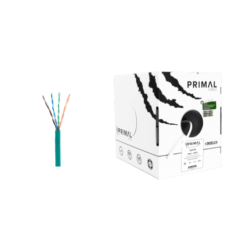 Ice Cable PR/CAT5E/GRN Cat5e Câble Primal – Boîte de 300,5 m (Vert)