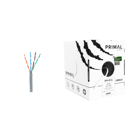 Ice Cable PR/CAT5E/GRY Cat5e Primal Cable - 1000ft Box (Gray)