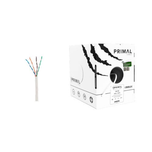 Ice Cable PR/CAT5E/WHT Câble primaire Cat5e – Boîte de 300 m (Blanc)