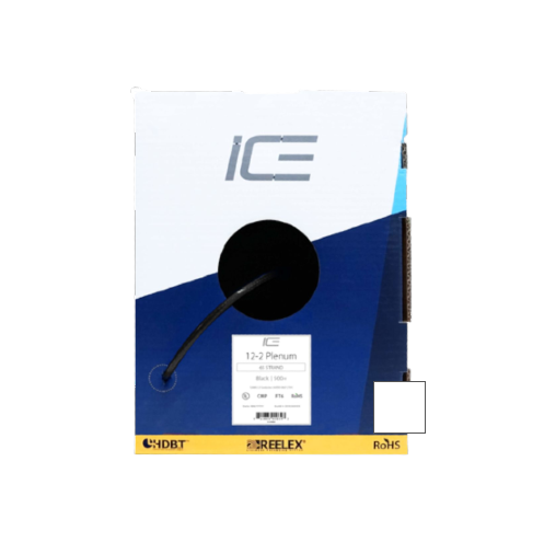 Ice Cable 12-2/P/WHT 12-2 Câble plénum – Boîte de 152,4 m (Blanc)