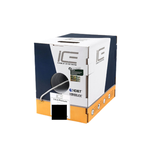 Ice Cable 14-2/P/BLK 14-2 Plenum Cable - 500ft Box (Black)